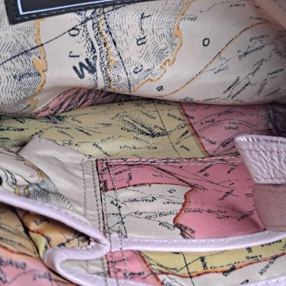 Sharif pink leather crossbody bag with silver-tone hardware - Picture 14 of 16